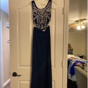 Baby blue prom dress